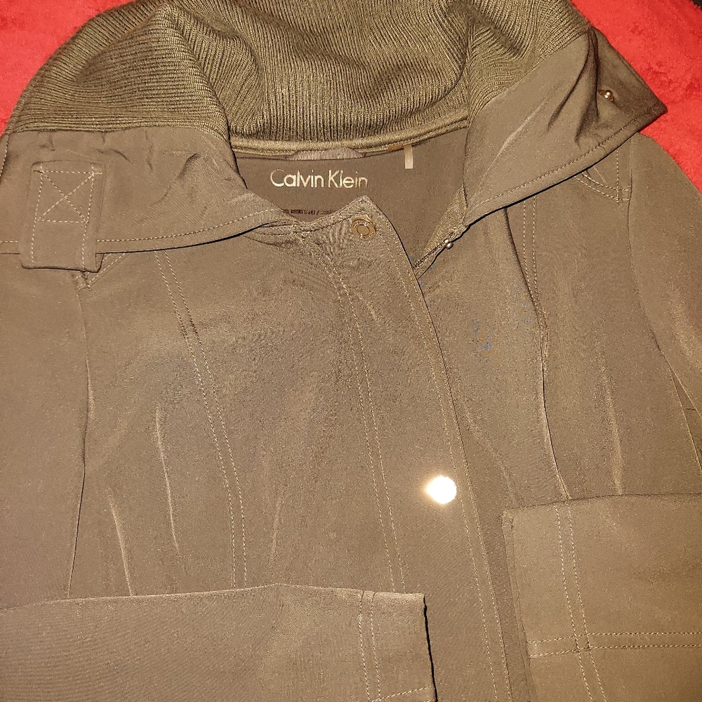 Calvin Klein rain coat green size M - Picture 2 of 9